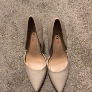 JustFab beige pumps